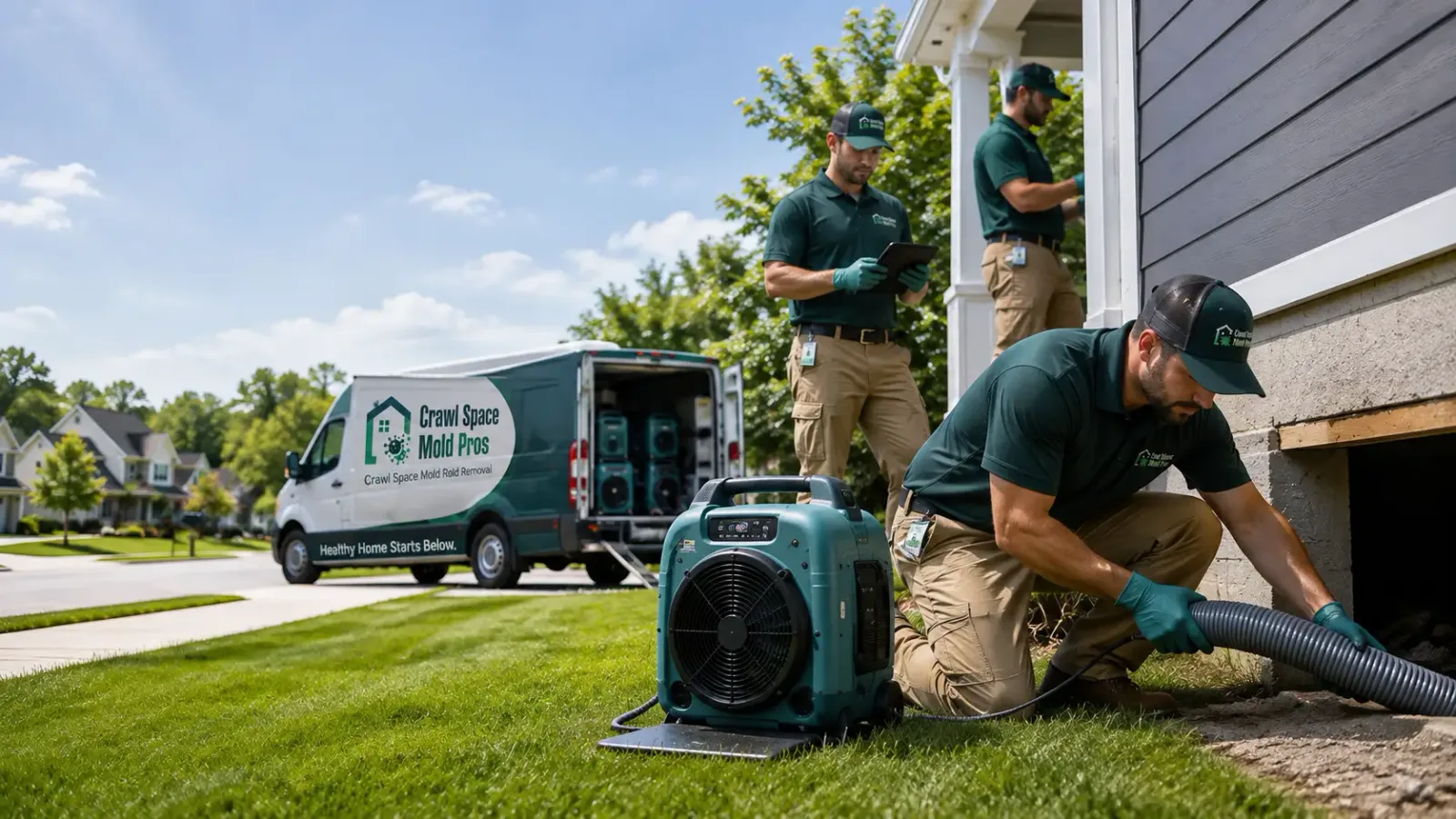Crawl Space Mold Removal in Evansville, MN